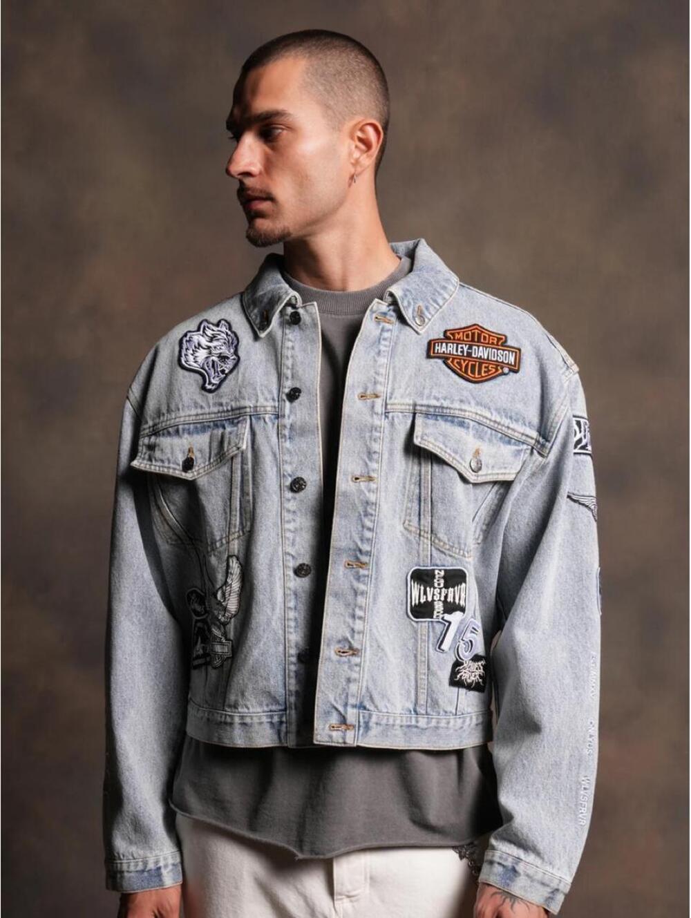 BROTHERHOOD LEMY DENIM JACKET. SIZE MEDIUM #biker #denim - Picture 5 of 8